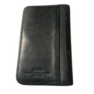 Vintage Black Buxton Cowhide Leather Dual Side Snap Shit Men’s Wallet RARE